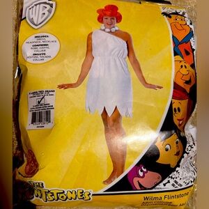 Wilma Flintstone, Warner Bros. costume XL dress headpiece necklace worn once